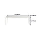 Rectangle Dining Table White Stone Top Table with 4 Legs Base Clearhalo 'Dining Tables & Seating' 'Dining Tables' 'dining_table' 'Furniture' 'furniture_dining_table' 'Kitchen & Dining Furniture' 'kitchen' 'kitchen_dining_table' 4731108