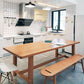 Rectangle Solid Wood Dining Table Modern Trestle Base Dining Table Clearhalo 'Dining Tables & Seating' 'Dining Tables' 'dining_table' 'furn' 'furn_dining_table' 'Furniture' 'furniture_dining_table' 'Kitchen & Dining Furniture' 'kitchen' 'kitchen_dining_table' 4731129