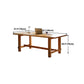 Rectangle Solid Wood Dining Table Modern Trestle Base Dining Table Clearhalo 'Dining Tables & Seating' 'Dining Tables' 'dining_table' 'furn' 'furn_dining_table' 'Furniture' 'furniture_dining_table' 'Kitchen & Dining Furniture' 'kitchen' 'kitchen_dining_table' 4731133