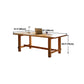 Rectangle Solid Wood Dining Table Modern Trestle Base Dining Table Clearhalo 'Dining Tables & Seating' 'Dining Tables' 'dining_table' 'furn' 'furn_dining_table' 'Furniture' 'furniture_dining_table' 'Kitchen & Dining Furniture' 'kitchen' 'kitchen_dining_table' 4731136