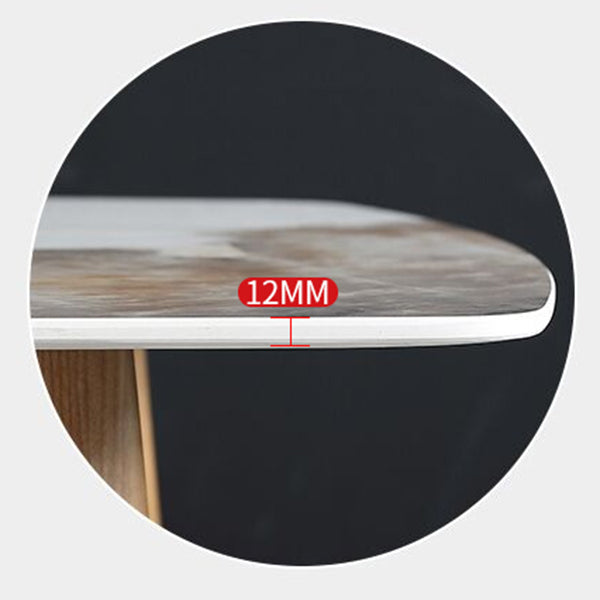 Rectangle 4-foot Dinner Table Modern Style Stone Dining Room Collection for Home Clearhalo 'Dining Tables & Seating' 'Dining Tables' 'dining_table' 'furn' 'furn_dining_table' 'Furniture' 'furniture_dining_table' 'Kitchen & Dining Furniture' 'kitchen' 'kitchen_dining_table' 4731155