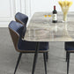 Rectangle 4-foot Dinner Table Modern Style Stone Dining Room Collection for Home Clearhalo 'Dining Tables & Seating' 'Dining Tables' 'dining_table' 'furn' 'furn_dining_table' 'Furniture' 'furniture_dining_table' 'Kitchen & Dining Furniture' 'kitchen' 'kitchen_dining_table' 4731157
