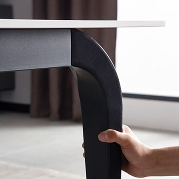 4 Legs Dining Site Table Simplicity Style Stone Dining Table for Home Kitchen Clearhalo 'Dining Tables & Seating' 'Dining Tables' 'dining_table' 'furn' 'furn_dining_table' 'Furniture' 'furniture_dining_table' 'Kitchen & Dining Furniture' 'kitchen' 'kitchen_dining_table' 4731172