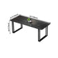 Sintered Stone Dining Table Black Industrial Style Dining Table with Metal Base Clearhalo 'Dining Tables & Seating' 'Dining Tables' 'dining_table' 'furn' 'furn_dining_table' 'Furniture' 'furniture_dining_table' 'Kitchen & Dining Furniture' 'kitchen' 'kitchen_dining_table' 4731200