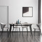 Industrial Sintered Stone Grey Table for Restaurant Rectangle Dining Table with 4 Legs 55.1"L x 31.5"W x 29.5"H Without Chairs Clearhalo 'Dining Tables & Seating' 'Dining Tables' 'dining_table' 'furn' 'furn_dining_table' 'Furniture' 'furniture_dining_table' 'Kitchen & Dining Furniture' 'kitchen' 'kitchen_dining_table' 4731219