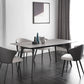 Industrial Sintered Stone Grey Table for Restaurant Rectangle Dining Table with 4 Legs 70.9"L x 35.4"W x 29.5"H Without Chairs Clearhalo 'Dining Tables & Seating' 'Dining Tables' 'dining_table' 'furn' 'furn_dining_table' 'Furniture' 'furniture_dining_table' 'Kitchen & Dining Furniture' 'kitchen' 'kitchen_dining_table' 4731220