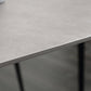 Industrial Sintered Stone Grey Table for Restaurant Rectangle Dining Table with 4 Legs Clearhalo 'Dining Tables & Seating' 'Dining Tables' 'dining_table' 'furn' 'furn_dining_table' 'Furniture' 'furniture_dining_table' 'Kitchen & Dining Furniture' 'kitchen' 'kitchen_dining_table' 4731225