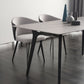 Industrial Sintered Stone Grey Table for Restaurant Rectangle Dining Table with 4 Legs Clearhalo 'Dining Tables & Seating' 'Dining Tables' 'dining_table' 'furn' 'furn_dining_table' 'Furniture' 'furniture_dining_table' 'Kitchen & Dining Furniture' 'kitchen' 'kitchen_dining_table' 4731227