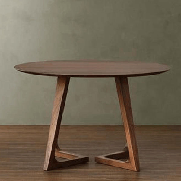 Round Double Pedestal Casual Dining Table Wood Color Fixed Table of Pinewood Solid Wood Clearhalo 'Dining Tables & Seating' 'Dining Tables' 'dining_table' 'furn' 'furn_dining_table' 'Furniture' 'furniture_dining_table' 'Kitchen & Dining Furniture' 'kitchen' 'kitchen_dining_table' 4731243