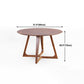 Round Double Pedestal Casual Dining Table Wood Color Fixed Table of Pinewood Solid Wood Clearhalo 'Dining Tables & Seating' 'Dining Tables' 'dining_table' 'furn' 'furn_dining_table' 'Furniture' 'furniture_dining_table' 'Kitchen & Dining Furniture' 'kitchen' 'kitchen_dining_table' 4731246