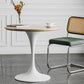 Modern Round Wood Dining Table Tulip Base Home Kitchen Dinner Dining Table Clearhalo 'Dining Tables & Seating' 'Dining Tables' 'dining_table' 'furn' 'furn_dining_table' 'Furniture' 'furniture_dining_table' 'Kitchen & Dining Furniture' 'kitchen' 'kitchen_dining_table' 4731285