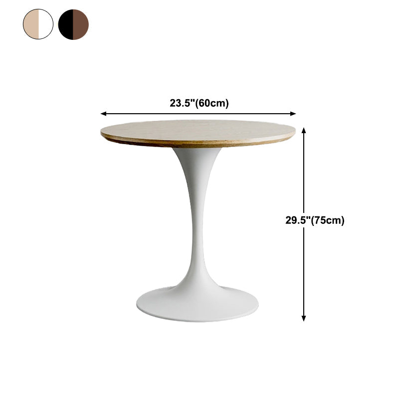 Modern Round Wood Dining Table Tulip Base Home Kitchen Dinner Dining Table Clearhalo 'Dining Tables & Seating' 'Dining Tables' 'dining_table' 'furn' 'furn_dining_table' 'Furniture' 'furniture_dining_table' 'Kitchen & Dining Furniture' 'kitchen' 'kitchen_dining_table' 4731286