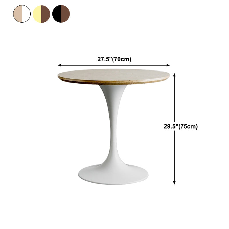 Modern Round Wood Dining Table Tulip Base Home Kitchen Dinner Dining Table Clearhalo 'Dining Tables & Seating' 'Dining Tables' 'dining_table' 'furn' 'furn_dining_table' 'Furniture' 'furniture_dining_table' 'Kitchen & Dining Furniture' 'kitchen' 'kitchen_dining_table' 4731287