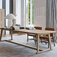 Modern Solid Wood Table for Restaurant Rectangle Dining Table with Trestle Base 78.7"L x 31.5"W x 29.5"H Without Chairs Clearhalo 'Dining Tables & Seating' 'Dining Tables' 'dining_table' 'furn' 'furn_dining_table' 'Furniture' 'furniture_dining_table' 'Kitchen & Dining Furniture' 'kitchen' 'kitchen_dining_table' 4731293