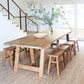 Dining Room Kitchen Table Modern Rectangle Pine Solid Wood Dinette Table Natural 70.9"L x 31.5"W x 29.5"H Without Chairs Clearhalo 'Dining Tables & Seating' 'Dining Tables' 'dining_table' 'furn' 'furn_dining_table' 'Furniture' 'furniture_dining_table' 'Kitchen & Dining Furniture' 'kitchen' 'kitchen_dining_table' 4731314