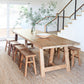 Dining Room Kitchen Table Modern Rectangle Pine Solid Wood Dinette Table Natural 86.6"L x 35.4"W x 29.5"H Without Chairs Clearhalo 'Dining Tables & Seating' 'Dining Tables' 'dining_table' 'furn' 'furn_dining_table' 'Furniture' 'furniture_dining_table' 'Kitchen & Dining Furniture' 'kitchen' 'kitchen_dining_table' 4731315