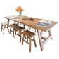 Dining Room Kitchen Table Modern Rectangle Pine Solid Wood Dinette Table Natural Without Chairs Clearhalo 'Dining Tables & Seating' 'Dining Tables' 'dining_table' 'furn' 'furn_dining_table' 'Furniture' 'furniture_dining_table' 'Kitchen & Dining Furniture' 'kitchen' 'kitchen_dining_table' 4731318