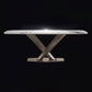 Stone White Top Dining Table Traditional Luxury Table with Pedestal Base Clearhalo 'Dining Tables & Seating' 'Dining Tables' 'dining_table' 'furn' 'furn_dining_table' 'Furniture' 'furniture_dining_table' 'Kitchen & Dining Furniture' 'kitchen' 'kitchen_dining_table' 4731372