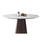 Contemporary Sintered Stone Dining Table Round Dining Room Table White Without Chairs Clearhalo 'Dining Tables & Seating' 'Dining Tables' 'dining_table' 'furn' 'furn_dining_table' 'Furniture' 'furniture_dining_table' 'Kitchen & Dining Furniture' 'kitchen' 'kitchen_dining_table' 4731397