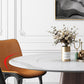 Contemporary Sintered Stone Dining Table Round Dining Room Table Clearhalo 'Dining Tables & Seating' 'Dining Tables' 'dining_table' 'furn' 'furn_dining_table' 'Furniture' 'furniture_dining_table' 'Kitchen & Dining Furniture' 'kitchen' 'kitchen_dining_table' 4731399