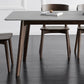 Stone Top Dining Table Mid-Century Modern Dining Table with 4 Legs Clearhalo 'Dining Tables & Seating' 'Dining Tables' 'dining_table' 'furn' 'furn_dining_table' 'Furniture' 'furniture_dining_table' 'Kitchen & Dining Furniture' 'kitchen' 'kitchen_dining_table' 4731420