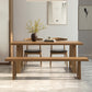 Pine Wood Top Dining Table Modern Rectangle Table with Solid Wood Sled Base 78.7"L x 31.5"W x 29.5"H Without Chairs Clearhalo 'Dining Tables & Seating' 'Dining Tables' 'dining_table' 'furn' 'furn_dining_table' 'Furniture' 'furniture_dining_table' 'Kitchen & Dining Furniture' 'kitchen' 'kitchen_dining_table' 4731448