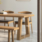 Pine Wood Top Dining Table Modern Rectangle Table with Solid Wood Sled Base Clearhalo 'Dining Tables & Seating' 'Dining Tables' 'dining_table' 'furn' 'furn_dining_table' 'Furniture' 'furniture_dining_table' 'Kitchen & Dining Furniture' 'kitchen' 'kitchen_dining_table' 4731454