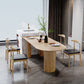 Free Form Pine Wood Table for Restaurant Modern Dining Table with 3 Legs Natural 70.9"L x 31.5"W x 29.5"H Without Chairs Clearhalo 'Dining Tables & Seating' 'Dining Tables' 'dining_table' 'furn' 'furn_dining_table' 'Furniture' 'furniture_dining_table' 'Kitchen & Dining Furniture' 'kitchen' 'kitchen_dining_table' 4731464