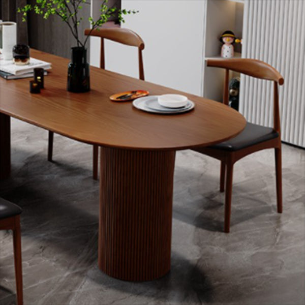 Free Form Pine Wood Table for Restaurant Modern Dining Table with 3 Legs Clearhalo 'Dining Tables & Seating' 'Dining Tables' 'dining_table' 'furn' 'furn_dining_table' 'Furniture' 'furniture_dining_table' 'Kitchen & Dining Furniture' 'kitchen' 'kitchen_dining_table' 4731470
