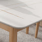 Stone Rectangle Dining Table Mid-Century Modern Dining Table with 4 Legs Clearhalo 'Dining Tables & Seating' 'Dining Tables' 'dining_table' 'furn' 'furn_dining_table' 'Furniture' 'furniture_dining_table' 'Kitchen & Dining Furniture' 'kitchen' 'kitchen_dining_table' 4731510