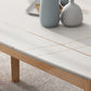 Stone Rectangle Dining Table Mid-Century Modern Dining Table with 4 Legs Clearhalo 'Dining Tables & Seating' 'Dining Tables' 'dining_table' 'furn' 'furn_dining_table' 'Furniture' 'furniture_dining_table' 'Kitchen & Dining Furniture' 'kitchen' 'kitchen_dining_table' 4731512