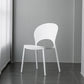 Contemporary Stacking Open Side Chair Matte Finish Home Dining Chair White 1 Piece Clearhalo 'Dining Chairs' 'Dining Tables & Seating' 'dining_chair' 'furn' 'furn_dining_chair' 'Furniture' 'furniture_dining_chair' 'Kitchen & Dining Furniture' 4731540