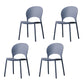 Contemporary Stacking Open Side Chair Matte Finish Home Dining Chair Airy Blue 4 Piece Set Clearhalo 'Dining Chairs' 'Dining Tables & Seating' 'dining_chair' 'furn' 'furn_dining_chair' 'Furniture' 'furniture_dining_chair' 'Kitchen & Dining Furniture' 4731564