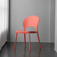 Contemporary Stacking Open Side Chair Matte Finish Home Dining Chair Light Red 1 Piece Clearhalo 'Dining Chairs' 'Dining Tables & Seating' 'dining_chair' 'furn' 'furn_dining_chair' 'Furniture' 'furniture_dining_chair' 'Kitchen & Dining Furniture' 4731577