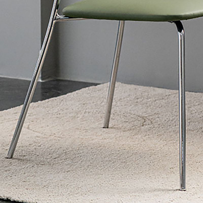 Industrial Style Open Back Side Chair Faux Leather Side Chair Clearhalo 'Dining Chairs' 'Dining Tables & Seating' 'dining_chair' 'furn' 'furn_dining_chair' 'Furniture' 'furniture_dining_chair' 'Kitchen & Dining Furniture' 4731597