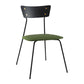 Industrial Style Open Back Side Chair Faux Leather Side Chair Green 1 Piece Black Clearhalo 'Dining Chairs' 'Dining Tables & Seating' 'dining_chair' 'furn' 'furn_dining_chair' 'Furniture' 'furniture_dining_chair' 'Kitchen & Dining Furniture' 4731614