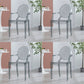 Scandinavian Arm Plastic Side Chairs for Home Open Back Side Chair Smoke Gray Set of 4 Clearhalo 'Dining Chairs' 'Dining Tables & Seating' 'dining_chair' 'Furniture' 'furniture_dining_chair' 'Kitchen & Dining Furniture' 4731626