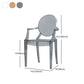 Scandinavian Arm Plastic Side Chairs for Home Open Back Side Chair Clearhalo 'Dining Chairs' 'Dining Tables & Seating' 'dining_chair' 'Furniture' 'furniture_dining_chair' 'Kitchen & Dining Furniture' 4731638