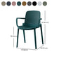 Modern Plastic Home Arm Chair Matte Finish Solid Back Dining Chair Clearhalo 'Dining Chairs' 'Dining Tables & Seating' 'dining_chair' 'furn' 'furn_dining_chair' 'Furniture' 'furniture_dining_chair' 'Kitchen & Dining Furniture' 4731678