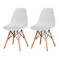 Modern Plastic Home Side Chair Matte Finish Solid Back Dining Chair White Set of 2 Clearhalo 'Dining Chairs' 'Dining Tables & Seating' 'dining_chair' 'Furniture' 'furniture_dining_chair' 'Kitchen & Dining Furniture' 4731709