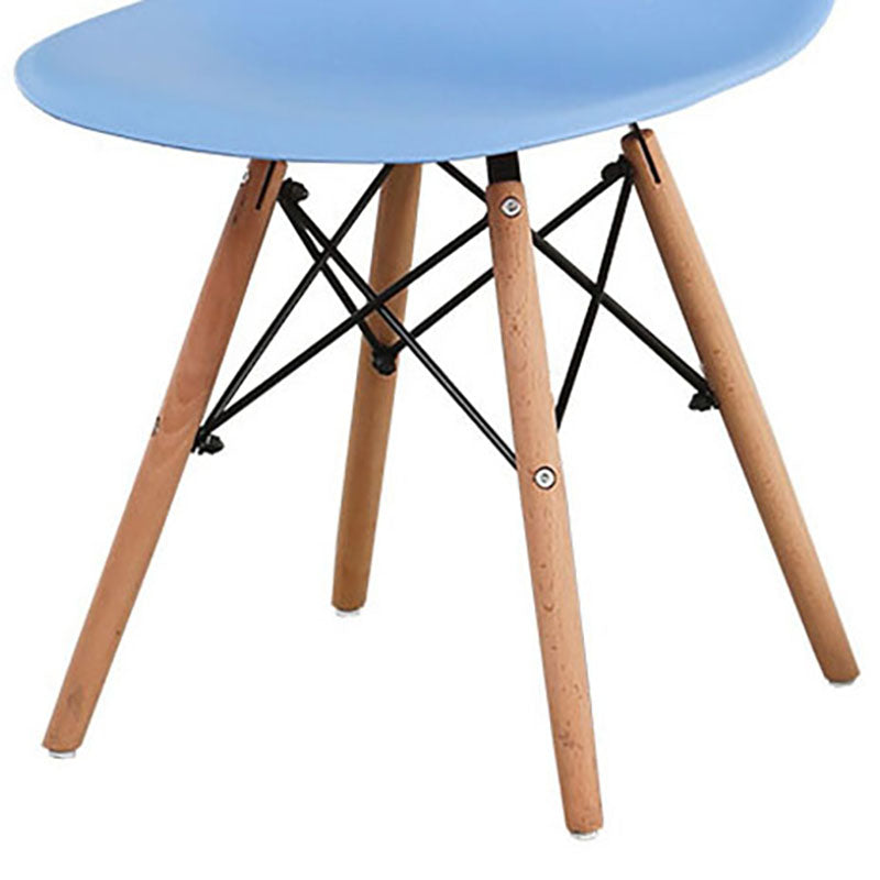 Modern Plastic Home Side Chair Matte Finish Solid Back Dining Chair Clearhalo 'Dining Chairs' 'Dining Tables & Seating' 'dining_chair' 'Furniture' 'furniture_dining_chair' 'Kitchen & Dining Furniture' 4731718