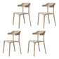 Modern Plastic Home Arm Chair Matte Finish Open Dining Chair Coffee 4 Piece Set Clearhalo 'Dining Chairs' 'Dining Tables & Seating' 'dining_chair' 'furn' 'furn_dining_chair' 'Furniture' 'furniture_dining_chair' 'Kitchen & Dining Furniture' 4731747