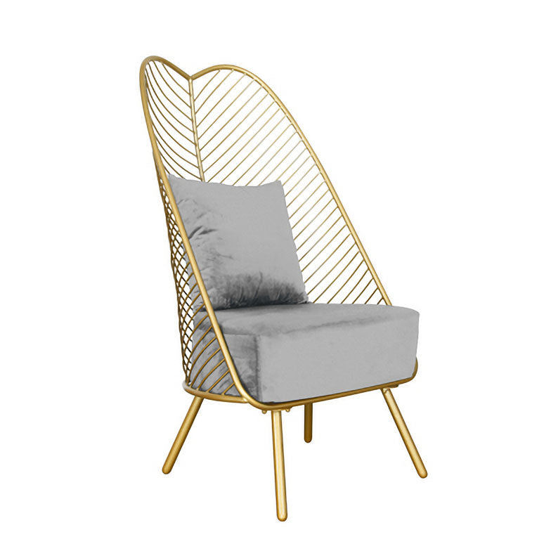 Scandinavian Style Upholstered Side Chairs Open Back Side Chair Grey 1 Piece Clearhalo 'Dining Chairs' 'Dining Tables & Seating' 'dining_chair' 'furn' 'furn_dining_chair' 'Furniture' 'furniture_dining_chair' 'Kitchen & Dining Furniture' 4731768