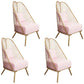 Scandinavian Style Upholstered Side Chairs Open Back Side Chair Pink 4 Piece Set Clearhalo 'Dining Chairs' 'Dining Tables & Seating' 'dining_chair' 'furn' 'furn_dining_chair' 'Furniture' 'furniture_dining_chair' 'Kitchen & Dining Furniture' 4731783
