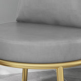 Scandinavian Upholstered Linen Fabric Dining Chair Open Back Side Chair Clearhalo 'Dining Chairs' 'Dining Tables & Seating' 'dining_chair' 'furn' 'furn_dining_chair' 'Furniture' 'furniture_dining_chair' 'Kitchen & Dining Furniture' 4731798