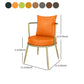 Scandinavian Upholstered Linen Fabric Dining Chair Open Back Side Chair Clearhalo 'Dining Chairs' 'Dining Tables & Seating' 'dining_chair' 'furn' 'furn_dining_chair' 'Furniture' 'furniture_dining_chair' 'Kitchen & Dining Furniture' 4731809