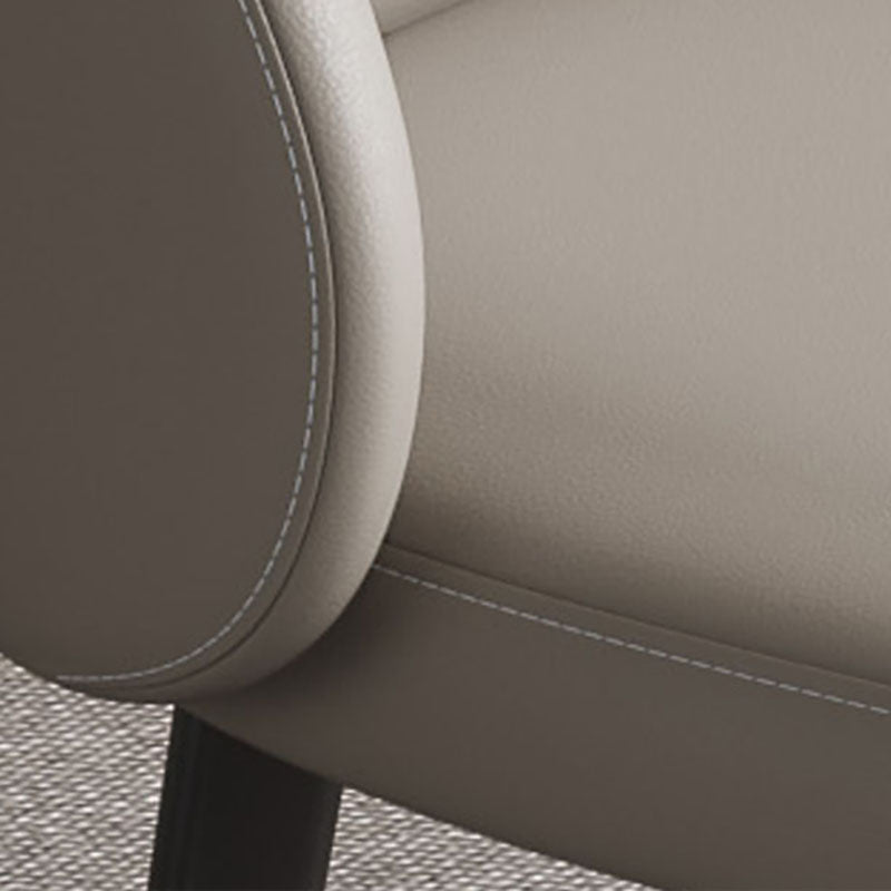 Contemporary Style Dining Chair Armless Chair with Metal Legs Clearhalo 'Dining Chairs' 'Dining Tables & Seating' 'dining_chair' 'furn' 'furn_dining_chair' 'Furniture' 'furniture_dining_chair' 'Kitchen & Dining Furniture' 4731845