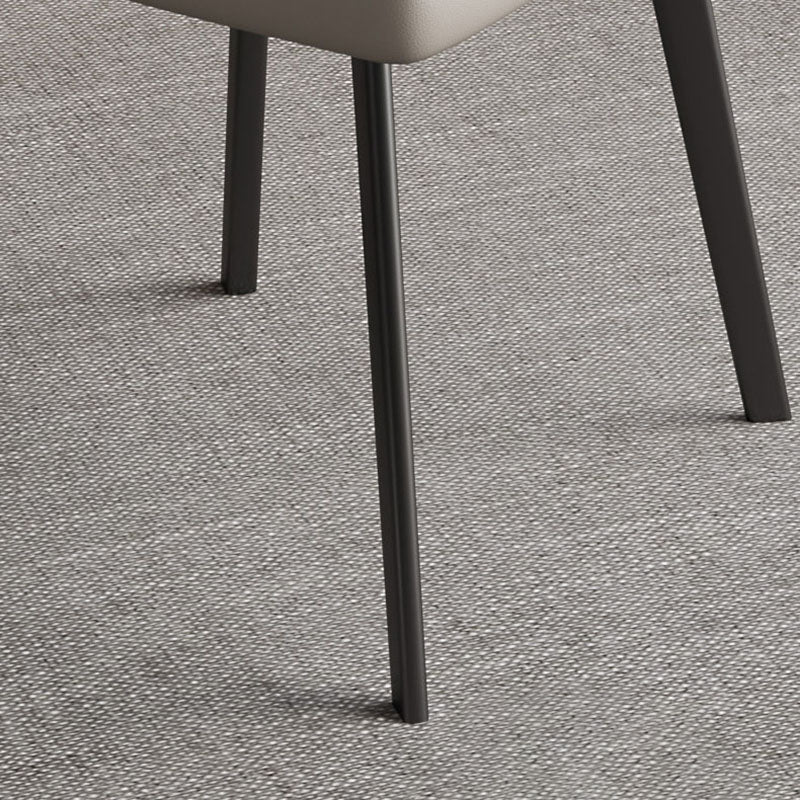 Contemporary Style Dining Chair Armless Chair with Metal Legs Clearhalo 'Dining Chairs' 'Dining Tables & Seating' 'dining_chair' 'furn' 'furn_dining_chair' 'Furniture' 'furniture_dining_chair' 'Kitchen & Dining Furniture' 4731849