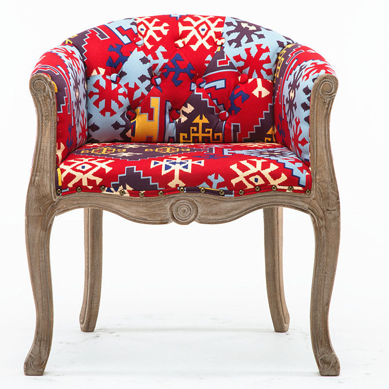 Farmhouse Home Solid Back Arm Chair Leather Matte Finish Dining Chair Red-Blue 1 Piece Clearhalo 'Dining Chairs' 'Dining Tables & Seating' 'dining_chair' 'Furniture' 'furniture_dining_chair' 'Kitchen & Dining Furniture' 4731868