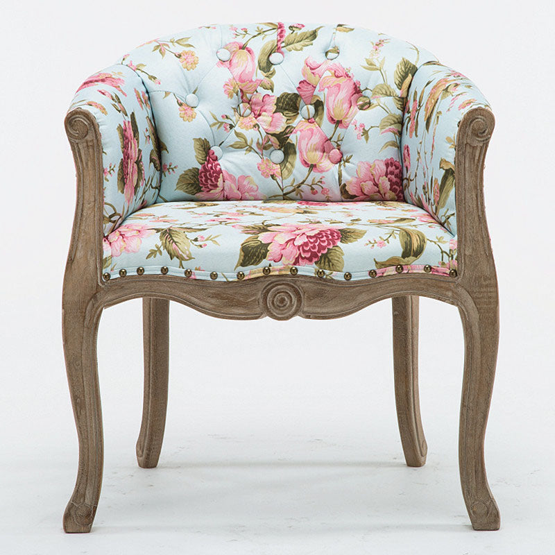 Farmhouse Home Solid Back Arm Chair Leather Matte Finish Dining Chair Pink-Blue 1 Piece Clearhalo 'Dining Chairs' 'Dining Tables & Seating' 'dining_chair' 'Furniture' 'furniture_dining_chair' 'Kitchen & Dining Furniture' 4731877